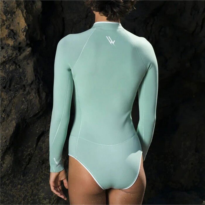 2024 Wallien Womens Yulex Horizonia 1.5mm Springsuit Wetsuit 101006010 - Aquamarine